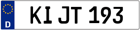 Trailer License Plate